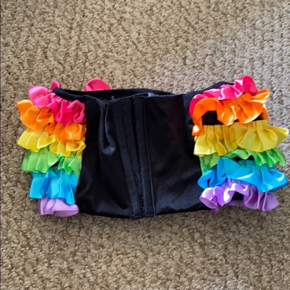 Rainbow Rave Crop Top - Picture 2 of 3